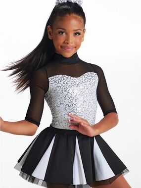🖤Weissman Black and White Sequin Dance🖤Costume (brand new in package, never worn